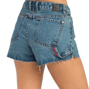 RVCA NWT The Highly Werked Carpenter Jean Shorts Vintage Vibe High Waist Size 29